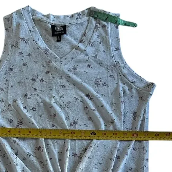 Bobeau Floral Faux Tie Front Tank Top - Picture 3 of 6